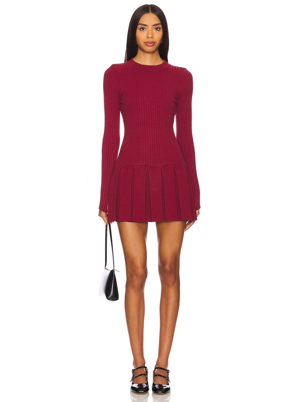NEW!! FREE PEOPLE Emmy Mini Dress / Aged Red Size L